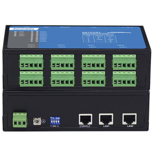 NP318T-8D(RS-232) | Bộ Chuyển Đổi 8 cổng RS-232 Sang 2 Cổng Ethernet