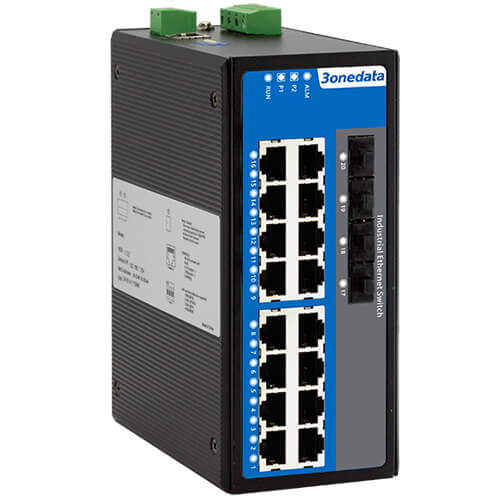 IES3020G-16GT | Switch công nghiệp, Layer 2, Unmanaged, 16x1G Copper