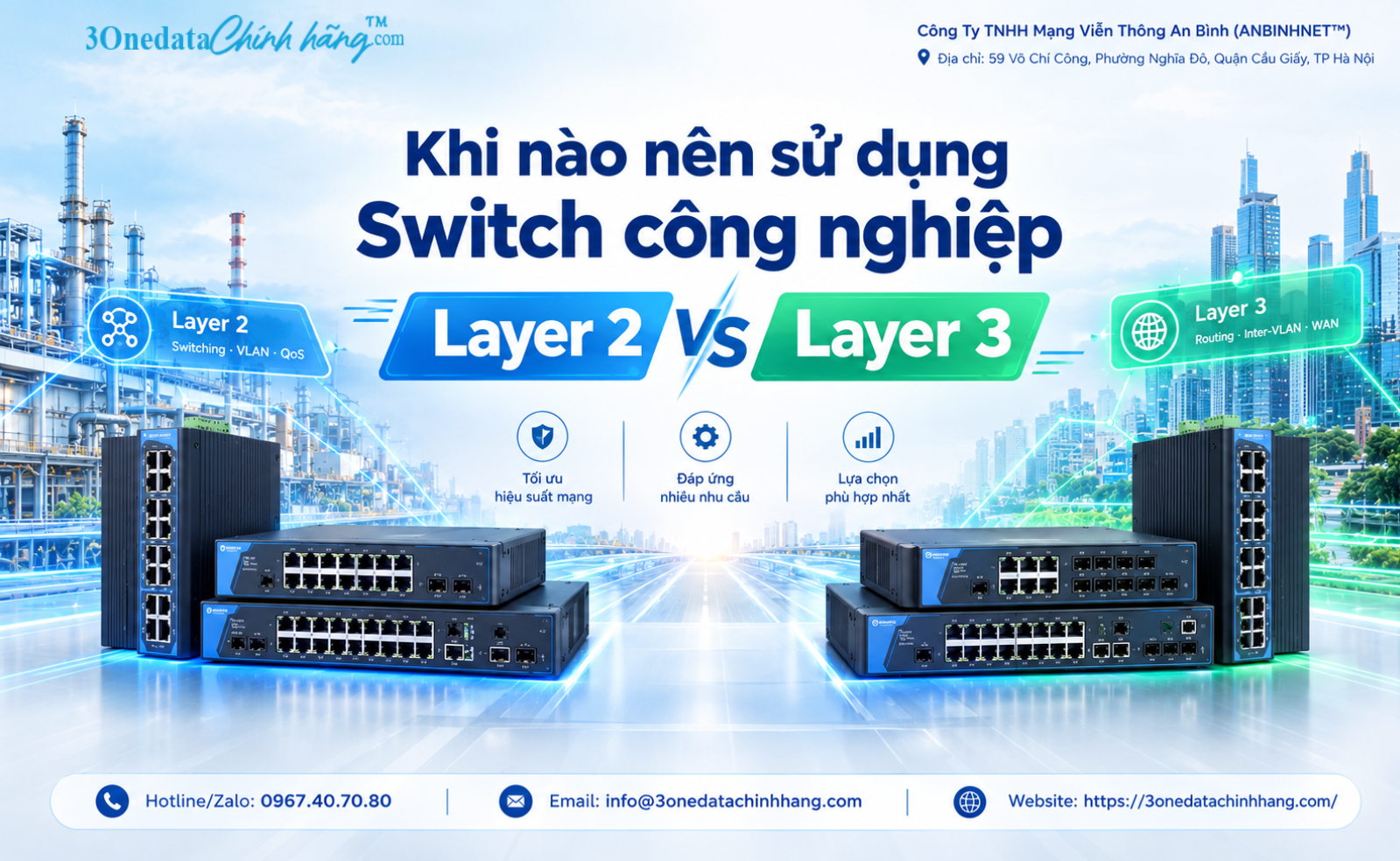 Khi nào nên sử dụng switch công nghiệp layer 2 và layer 3
